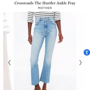 Mother Denim The Hustler Ankle Fray - 28